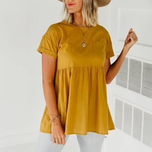 Mustart Pocket Tunic Top